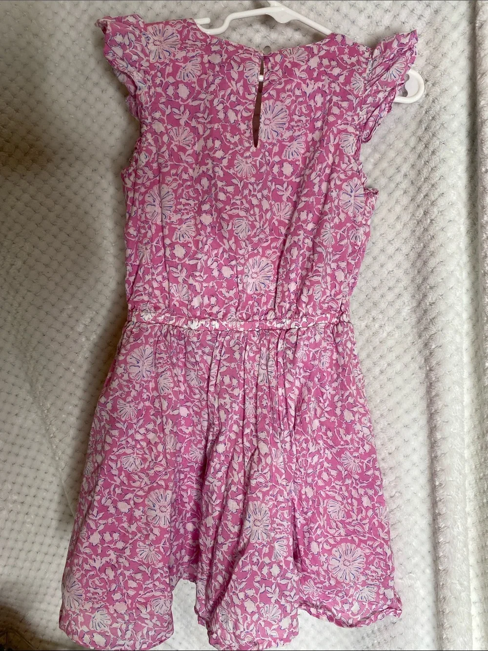 Vineyard Vines Pink Floral Ruffle Flutter Sleeve Sundress